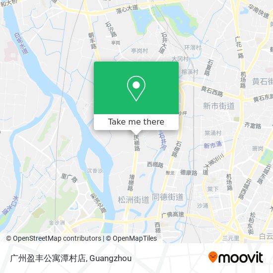 广州盈丰公寓潭村店 map