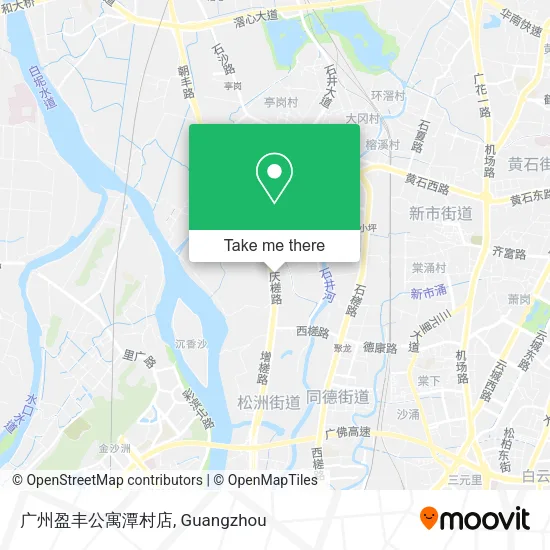 广州盈丰公寓潭村店 map