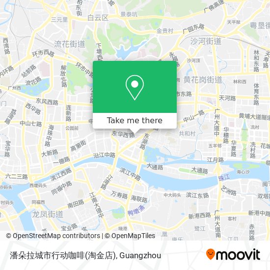 潘朵拉城市行动咖啡(淘金店) map