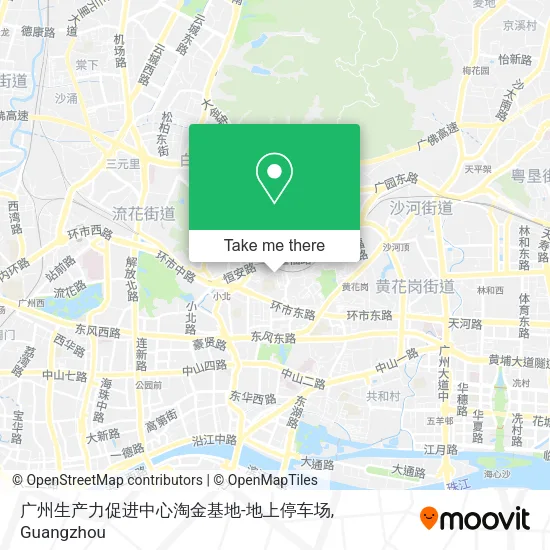 广州生产力促进中心淘金基地-地上停车场 map