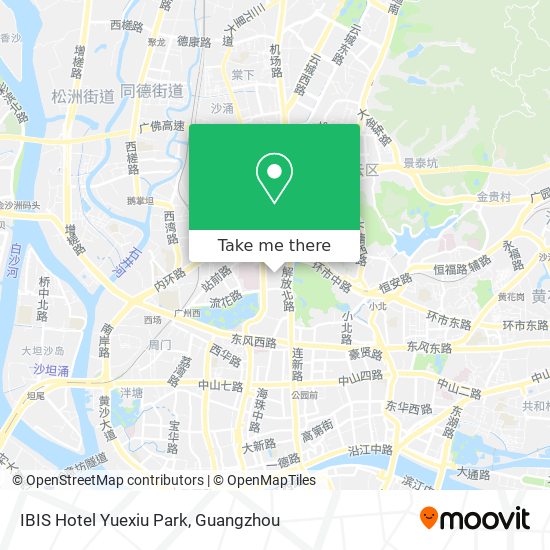 IBIS Hotel Yuexiu Park map