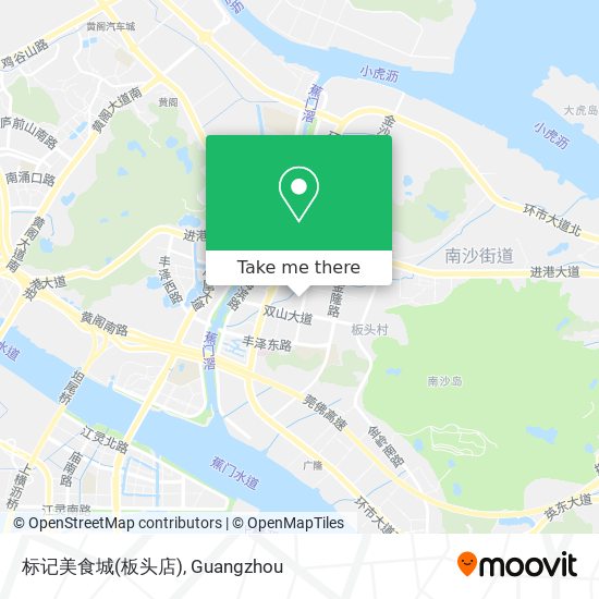 标记美食城(板头店) map