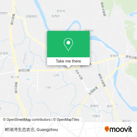 畔湖湾生态农庄 map