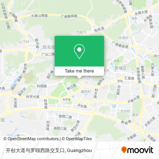 开创大道与罗颐西路交叉口 map