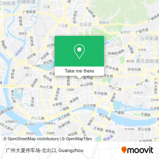 广州大厦停车场-北出口 map