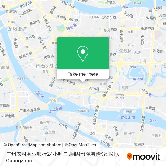 广州农村商业银行24小时自助银行(晓港湾分理处) map