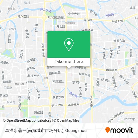 卓洋水晶王(南海城市广场分店) map