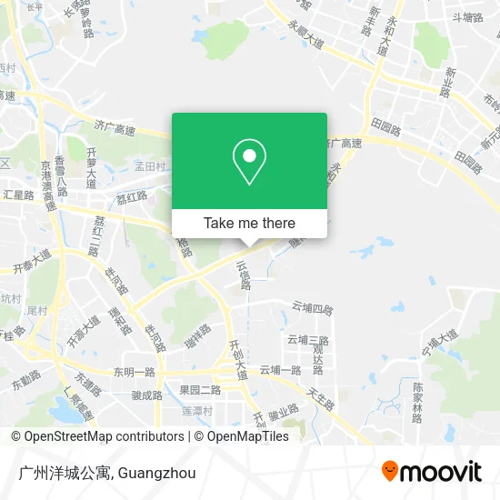 广州洋城公寓 map