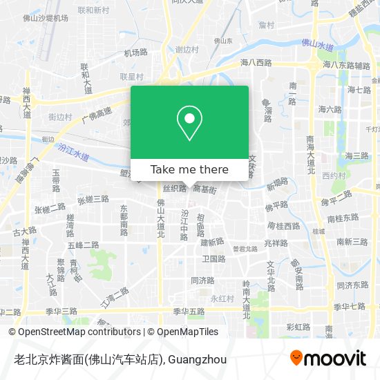 老北京炸酱面(佛山汽车站店) map