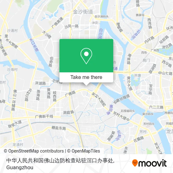 中华人民共和国佛山边防检查站驻滘口办事处 map