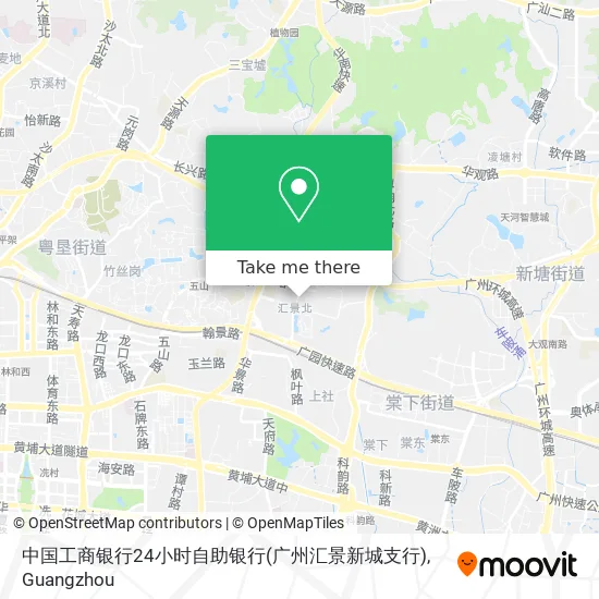 中国工商银行24小时自助银行(广州汇景新城支行) map
