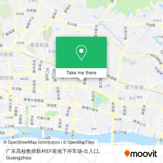 广东高校教师新村EF座地下停车场-出入口 map