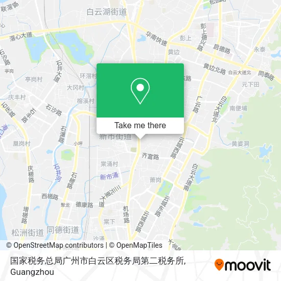国家税务总局广州市白云区税务局第二税务所 map