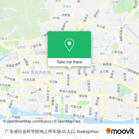 广东省社会科学院地上停车场-出入口 map