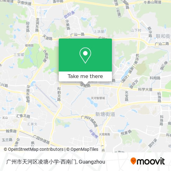 广州市天河区凌塘小学-西南门 map