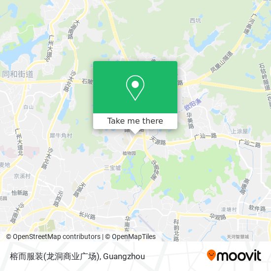 榕而服装(龙洞商业广场) map