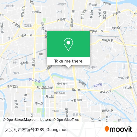 大沥河西村编号0289 map