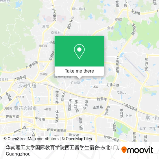 华南理工大学国际教育学院西五留学生宿舍-东北1门 map