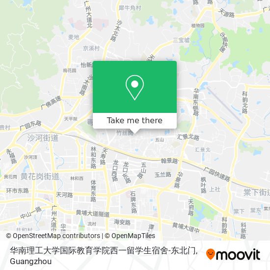华南理工大学国际教育学院西一留学生宿舍-东北门 map