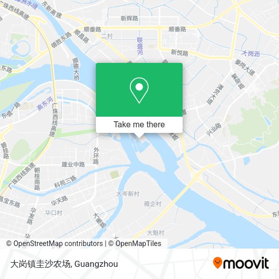 大岗镇圭沙农场 map