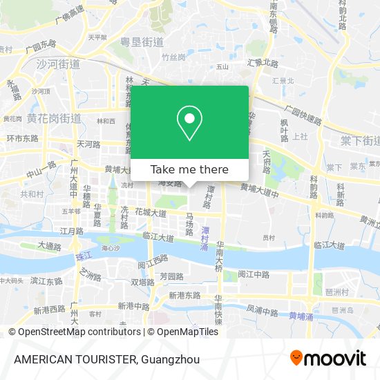 AMERICAN TOURISTER map