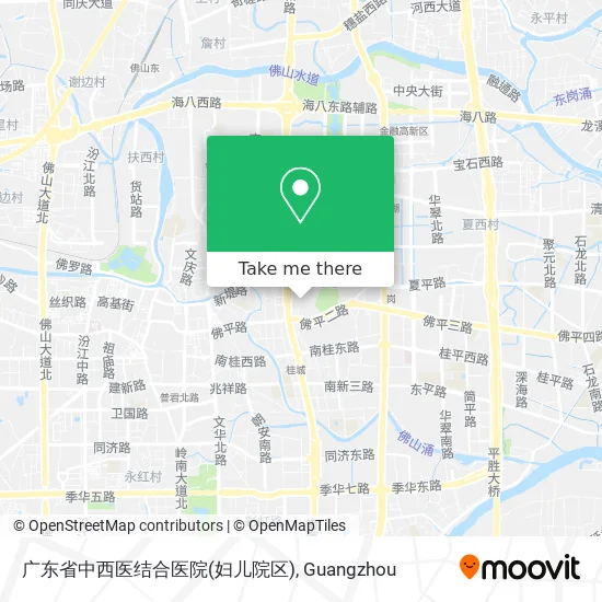 广东省中西医结合医院(妇儿院区) map