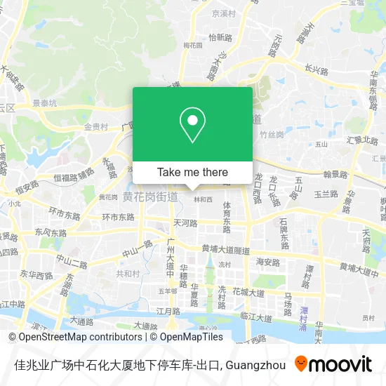 佳兆业广场中石化大厦地下停车库-出口 map