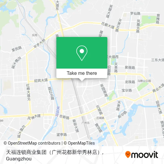 天福连锁商业集团（广州花都新华秀林店） map