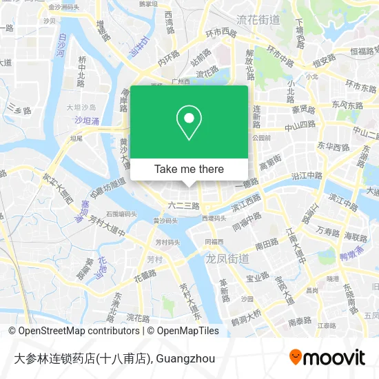 大参林连锁药店(十八甫店) map