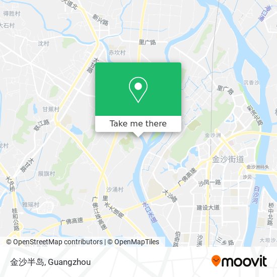 金沙半岛 map