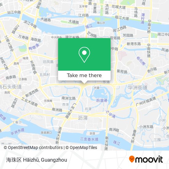 海珠区  Hăizhū map