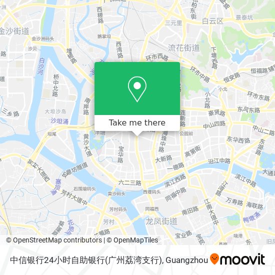 中信银行24小时自助银行(广州荔湾支行) map