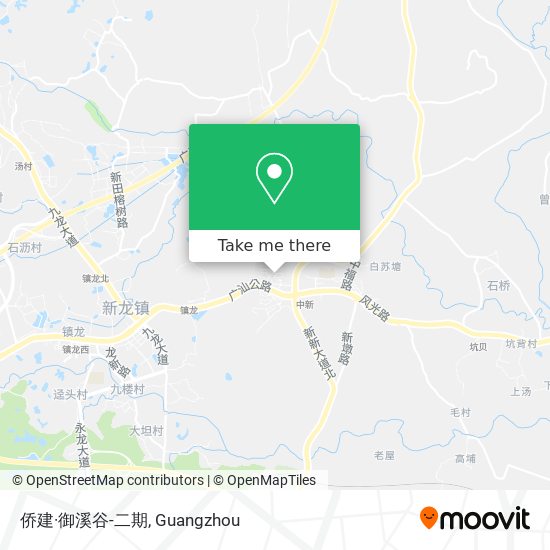 侨建·御溪谷-二期 map