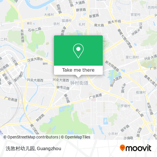 洗敦村幼儿园 map