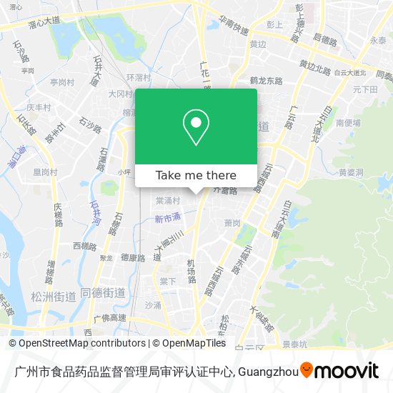 广州市食品药品监督管理局审评认证中心 map