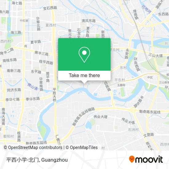 平西小学-北门 map