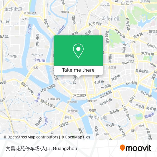 文昌花苑停车场-入口 map