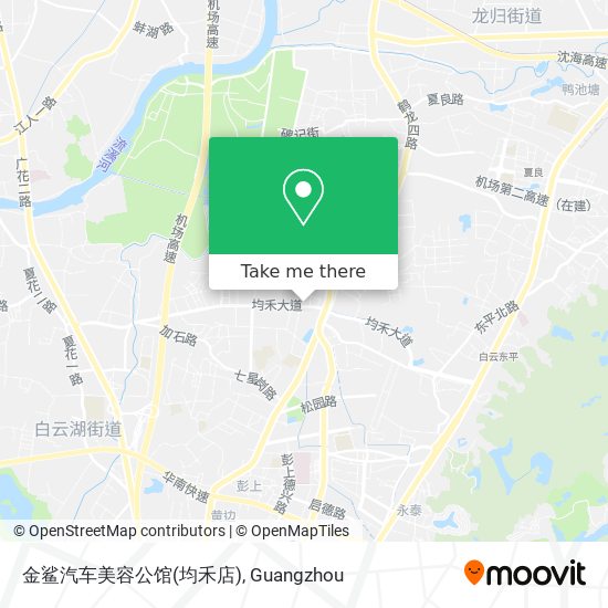 金鲨汽车美容公馆(均禾店) map