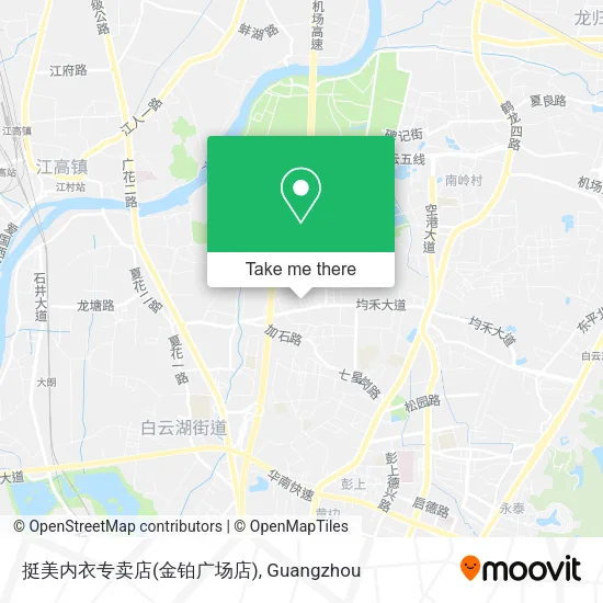 挺美内衣专卖店(金铂广场店) map