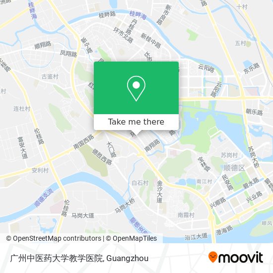 广州中医药大学教学医院 map
