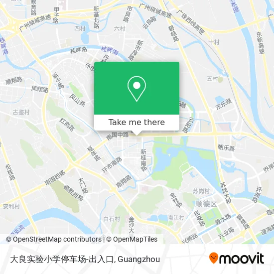大良实验小学停车场-出入口 map