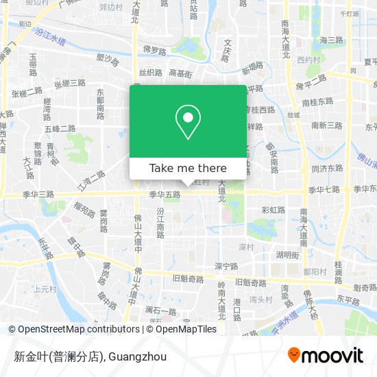 新金叶(普澜分店) map
