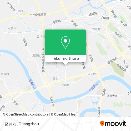 富裕村 map