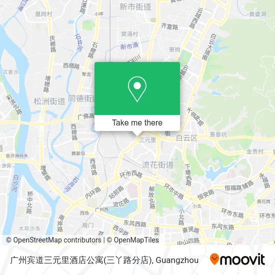 广州宾道三元里酒店公寓(三丫路分店) map