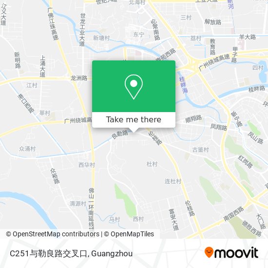 C251与勒良路交叉口 map