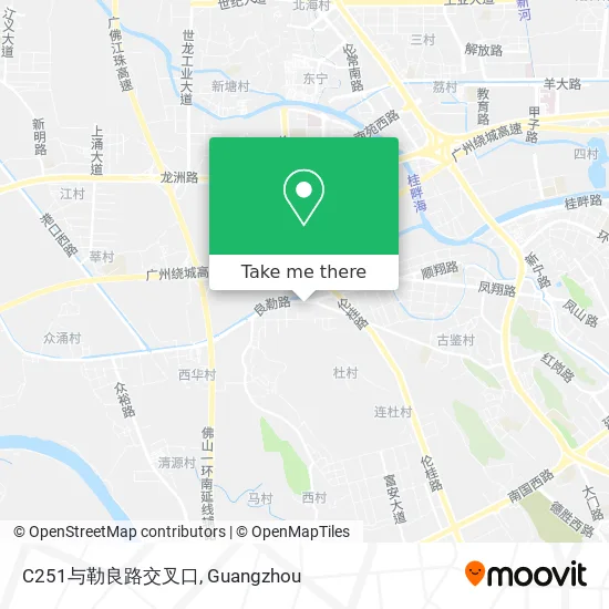 C251与勒良路交叉口 map