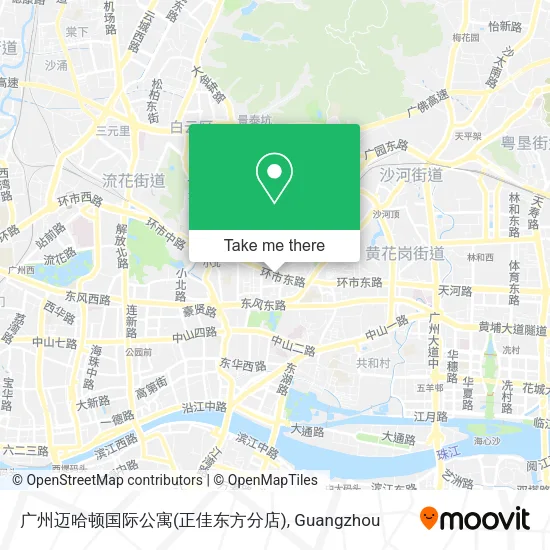 广州迈哈顿国际公寓(正佳东方分店) map
