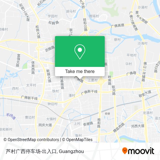 芦村广西停车场-出入口 map