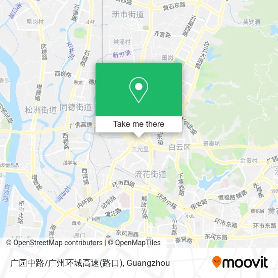 广园中路/广州环城高速(路口) map
