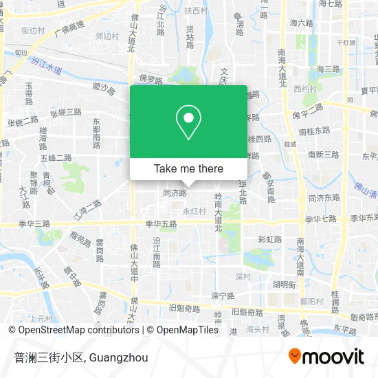 普澜三街小区 map